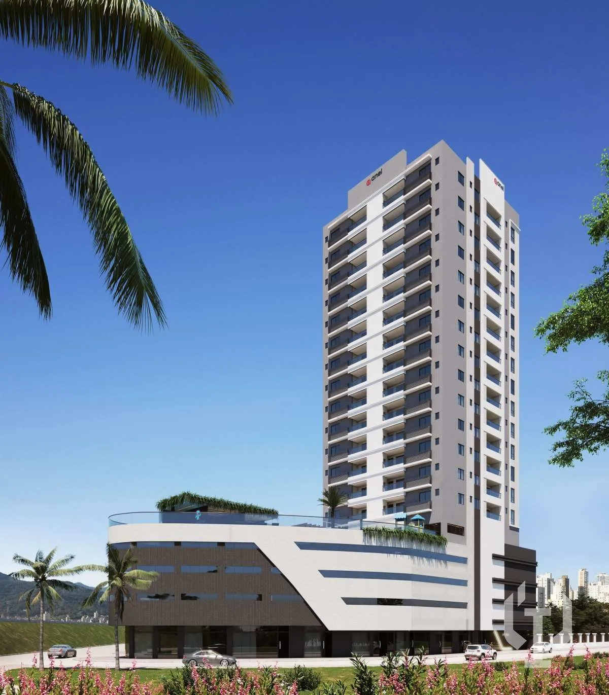 Foto do imóvel Apartamento com 2 suítes e 2 vagas de garagem em Meia Praia