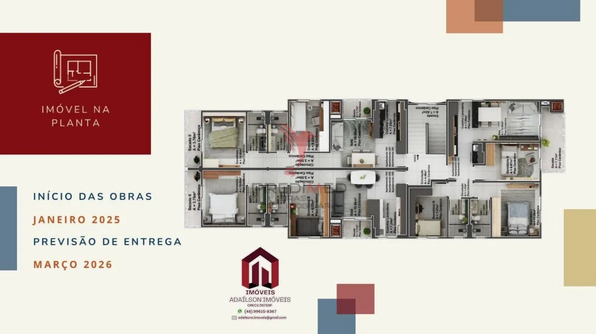Imagem Pronto para morar Imperial Luxus Residenz Nova Palhoça SC - BRASIL