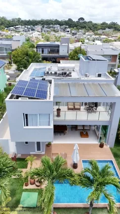 Imagem Casa de luxo em condomínio no coração de Camaçari-BA: 4 quartos, 4 suítes, 3 salas, 1 banheiro, 4 vagas de garagem, 306m² de área.