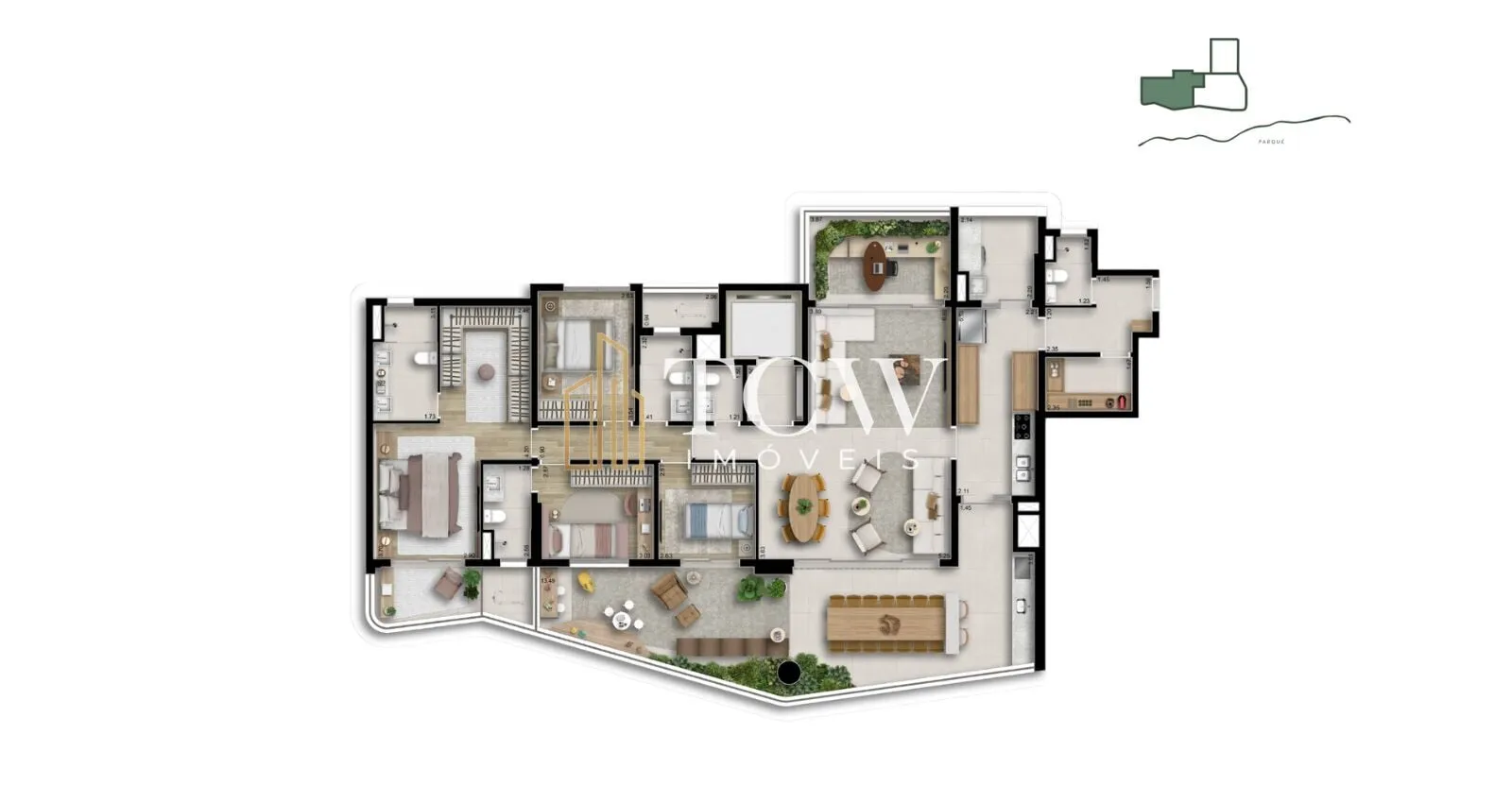 Imagem Apartamentos à Venda em Perdizes | 3 Suítes e 4 Dormitórios | 127 a 216 m² | São Paulo/SP
