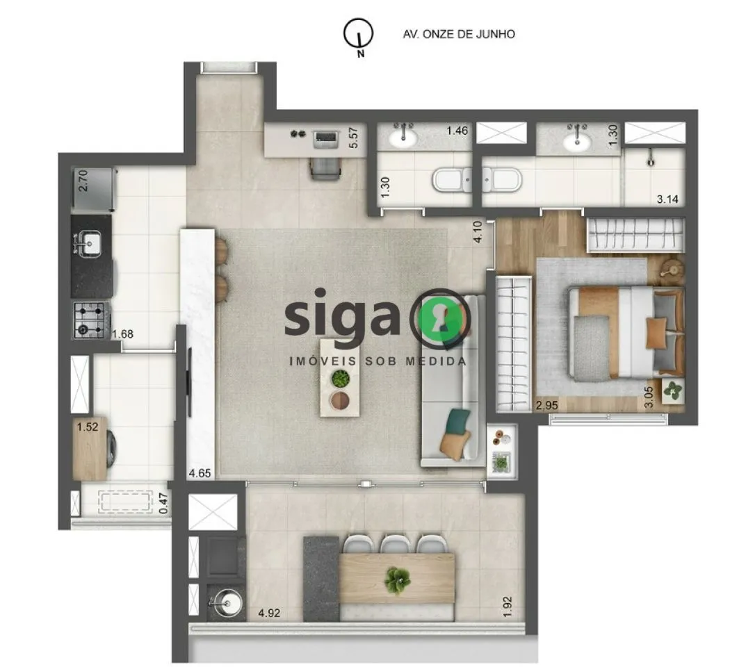 Imagem Apartamento para venda na Vila Clementino 02 dormitórios, São Paulo - SP