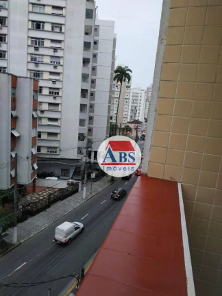 Imagem Apartamento com 2 dormitórios à venda, 87 m² por R$ 422.000 - Boqueirão - Santos/SP a uma quadra da praia