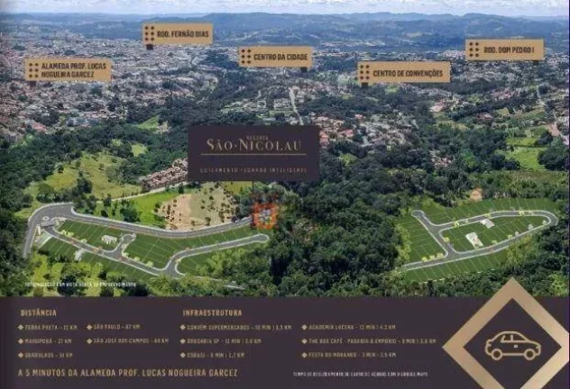 Imagem Terreno à venda, 402 m² por R$ 448.000,00 - Nova Gardênia - Atibaia/SP