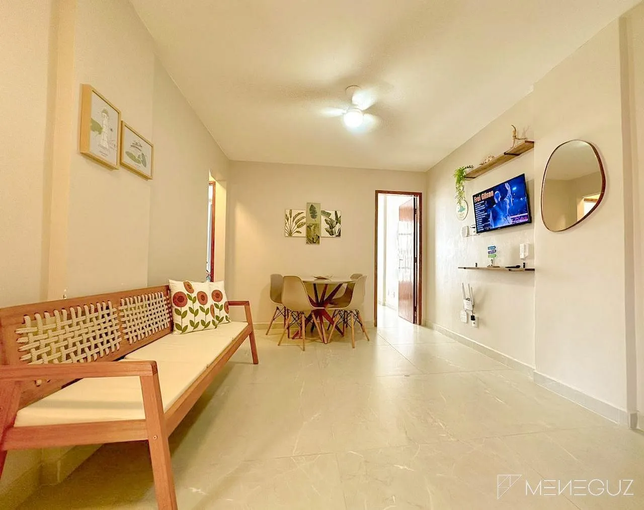 Imagem Apartamento 2 quartos, finamente mobiliado a uma quadra do mar