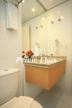 Imagem Flat disponível para venda no Hotel Bienal Suítes, com 28m², 1 dormitório e 1 vaga de garagem