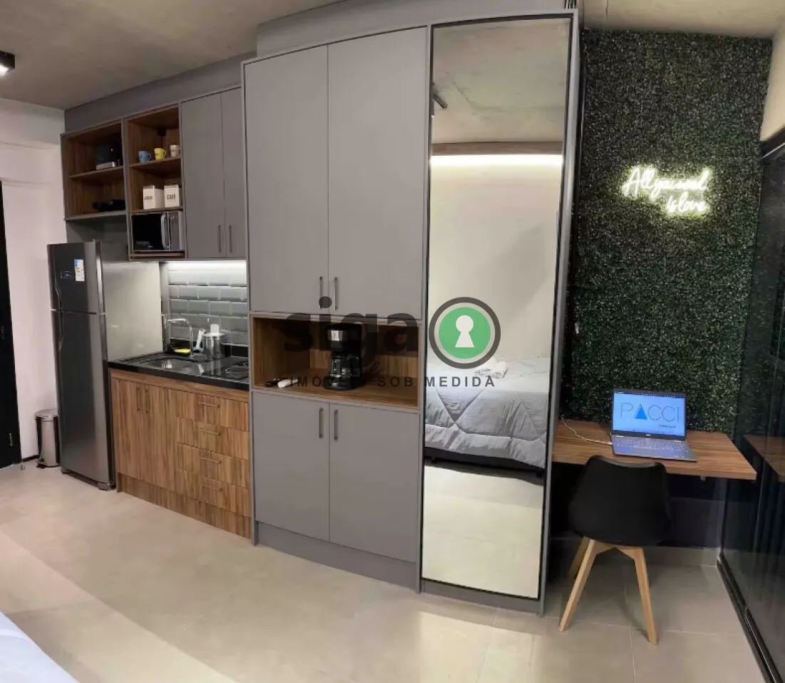 Imagem Apartamento com 01 quarto para venda na Bela Vista - Mobiliado