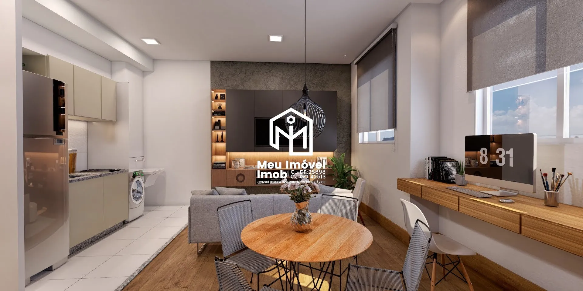 Imagem Apartamento 1 Quarto Sem Vaga 40² Mini Mercado Bicicletário