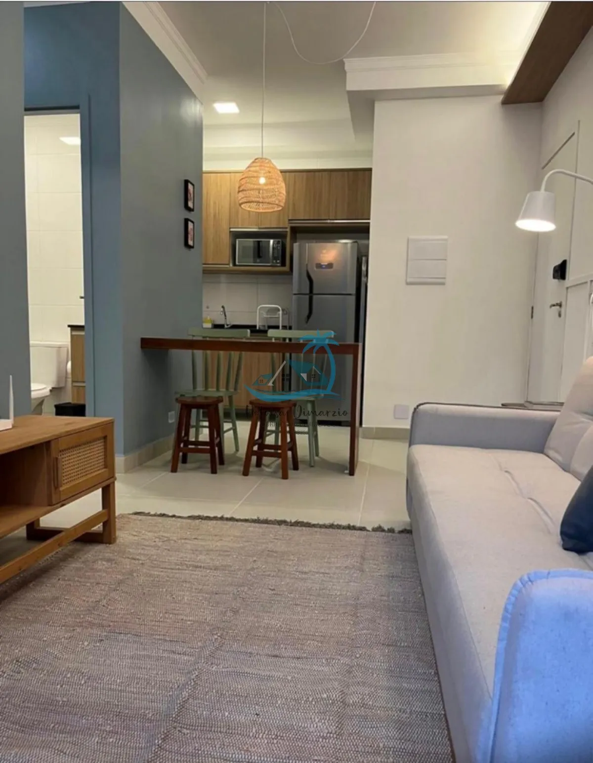 Foto do imóvel Apartamento mobiliado, com 2 dormitórios a venda em Ubatuba a 150 metros da Praia do Perequê Açu.