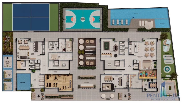 Imagem Apartamento Zona Central para Venda em Itajaí, Praia Brava de Itajaí, 2 dormitórios, 2 suítes, 3 banheiros, 2 vagas