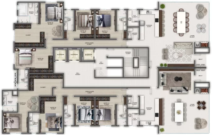 Imagem Gran Bellagio Residence - Apartamento à venda no bairro Andorinha - Itapema/SC