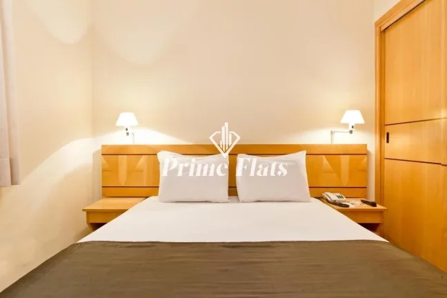 Imagem Flat disponível para venda no Hotel Hampton Park no Jardim Paulista, com 31m², 1 dormitório e 1 vaga