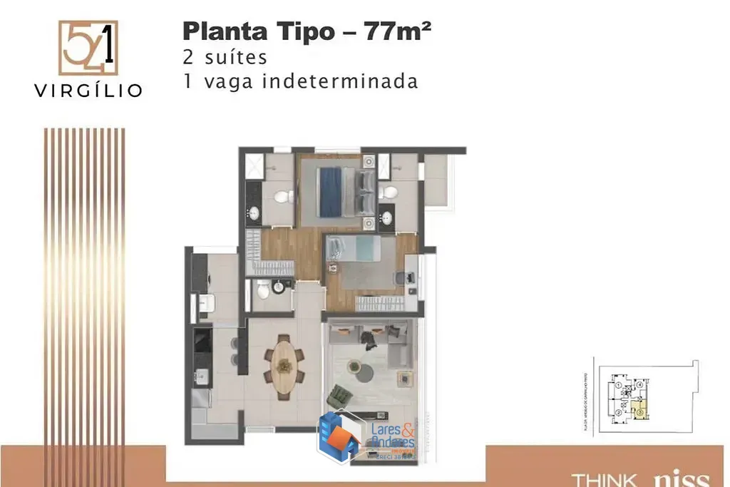 Imagem Apartamento à venda 2 Quartos 1 Vaga 77M² Pinheiros São Paulo - SP