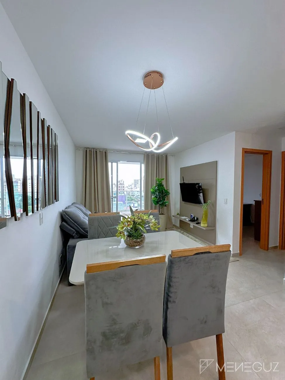 Imagem Apartamento 2 quartos a venda totalmente mobiliado e decorado na Praia do Morro