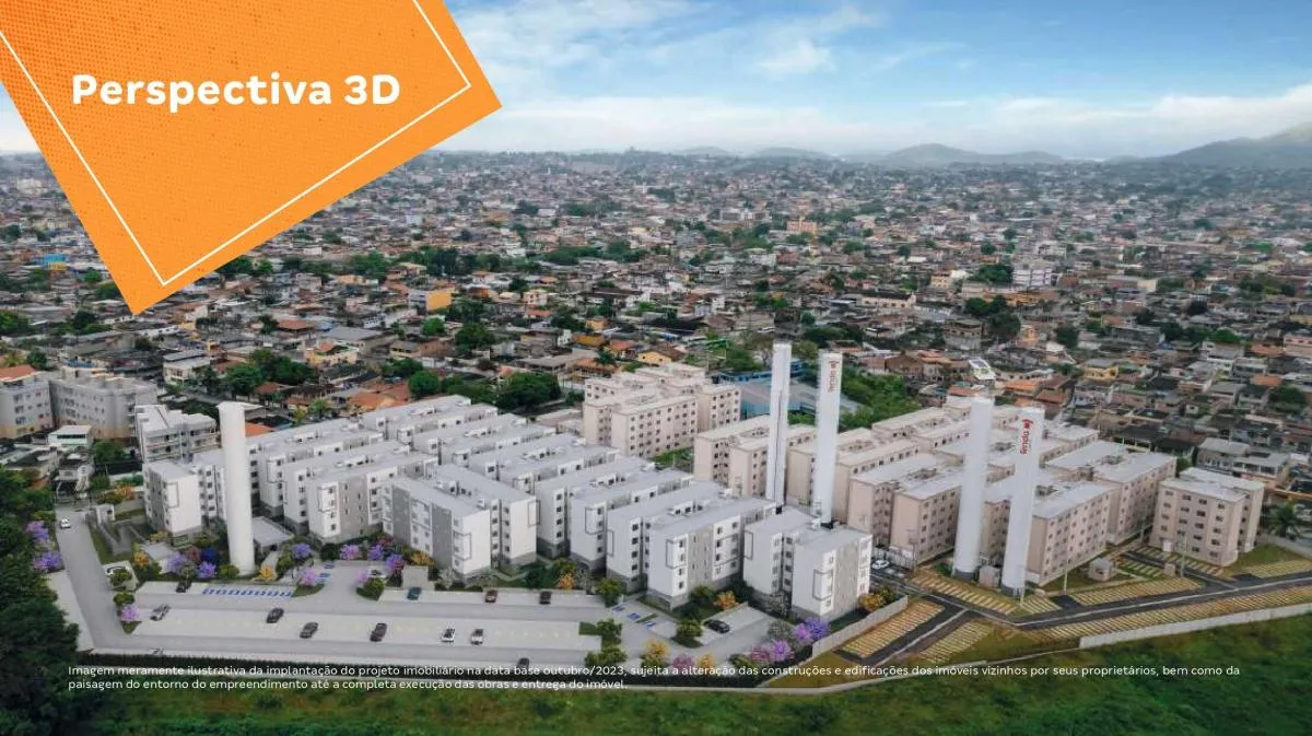 Imagem Apartamento à venda, no Residêncial Solar Trindade em São Gonçalo, Trindade, com 2 quartos, 41m2