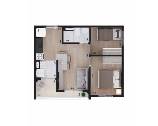 Imagem NORT LIMÃO - ECON - Aptos de 39 a 45m², ótima localização, no coração do bairro do Limão!