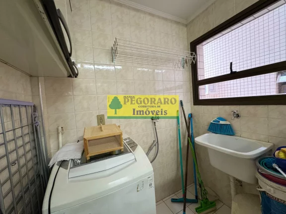 Imagem Apartamento de 2 quartos na Prainha, Caraguatatuba-SP 1 suíte, 2 salas, 2 banheiros, 1 vaga de garagem e vista para o mar
