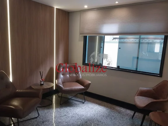 Imagem Sala comercial de 80,00 m² no Boqueirão, Santos-SP! Espaço com 4 salas, 2 banheiros, 1 vaga de garagem e 4 aparelhos de ar condicionado.
