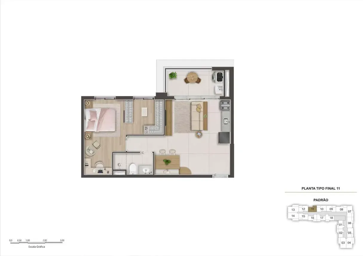 Imagem Apartamento com 1 Quarto à Venda, 47 m² em Jardim Tupanci - Barueri
