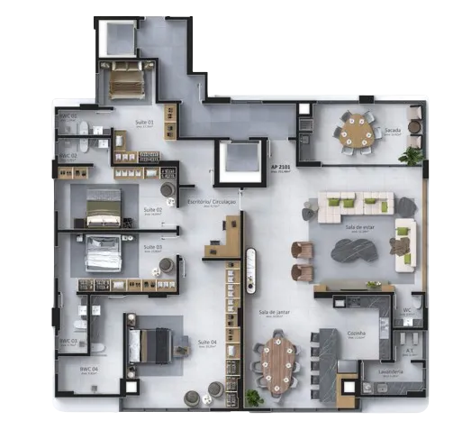 Imagem COBERTURA RESIDENCIAL em Balneário Camboriú - SC, Centro