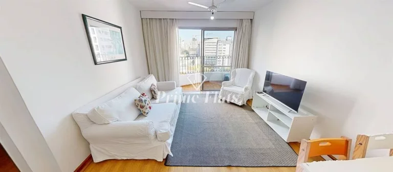 Imagem Flat disponível locação no Saint Thomas Residence Service no Jardim Paulista, com 50m², 2 dormitórios e 1 vaga