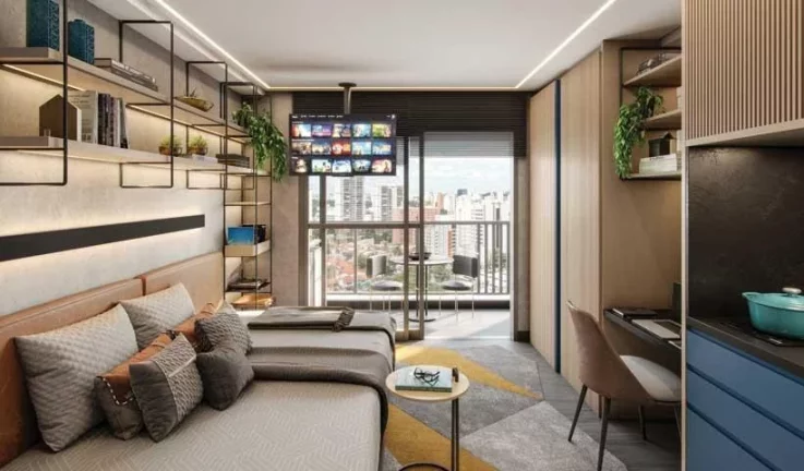 Imagem HUB BROOKLIN - EZTEC - Studio de 28m², em excelente localização, a apenas 450m da estação Borba!
