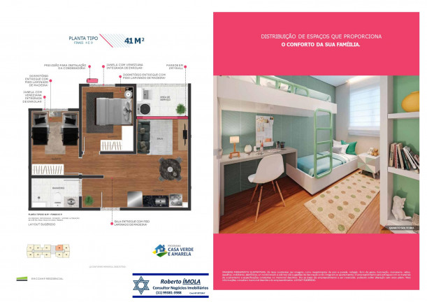 Apartamento com 2 Quartos à Venda, 45 m² em Vila Esperança - São Paulo