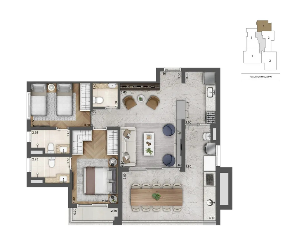 Imagem Chegou a hora de ressignificar tudo que você imaginava sobre um apartamento. Um mundo de imensidão...