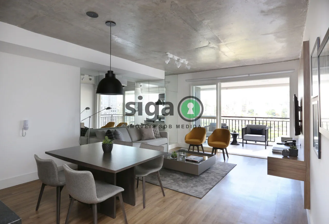 Imagem APATAMENTO MOBILIADO PARA VENDA NO BROOKLIN COM 1 DORMITORIO