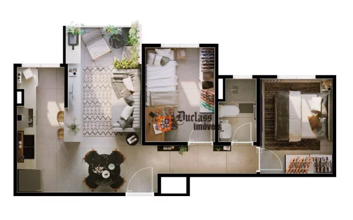 Imagem Apartamento com 2 dormitórios à venda, 45 m² a partir de R$ 324.025, - Vila Sacadura Cabral - Santo André/SP