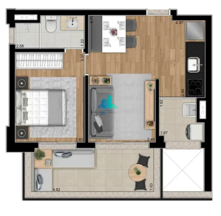 Imagem Apartamento Moderno – Excelente Oportunidade de Investimento