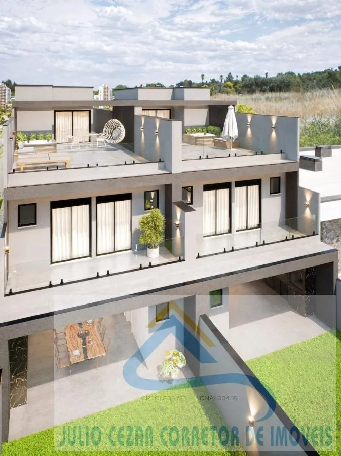 Imagem Triplex para Venda em São José dos Pinhais, São Pedro, 3 dormitórios, 3 suítes, 5 banheiros, 6 vagas