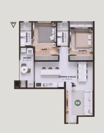 Imagem APARTAMENTO RESIDENCIAL em Navegantes - SC, Centro