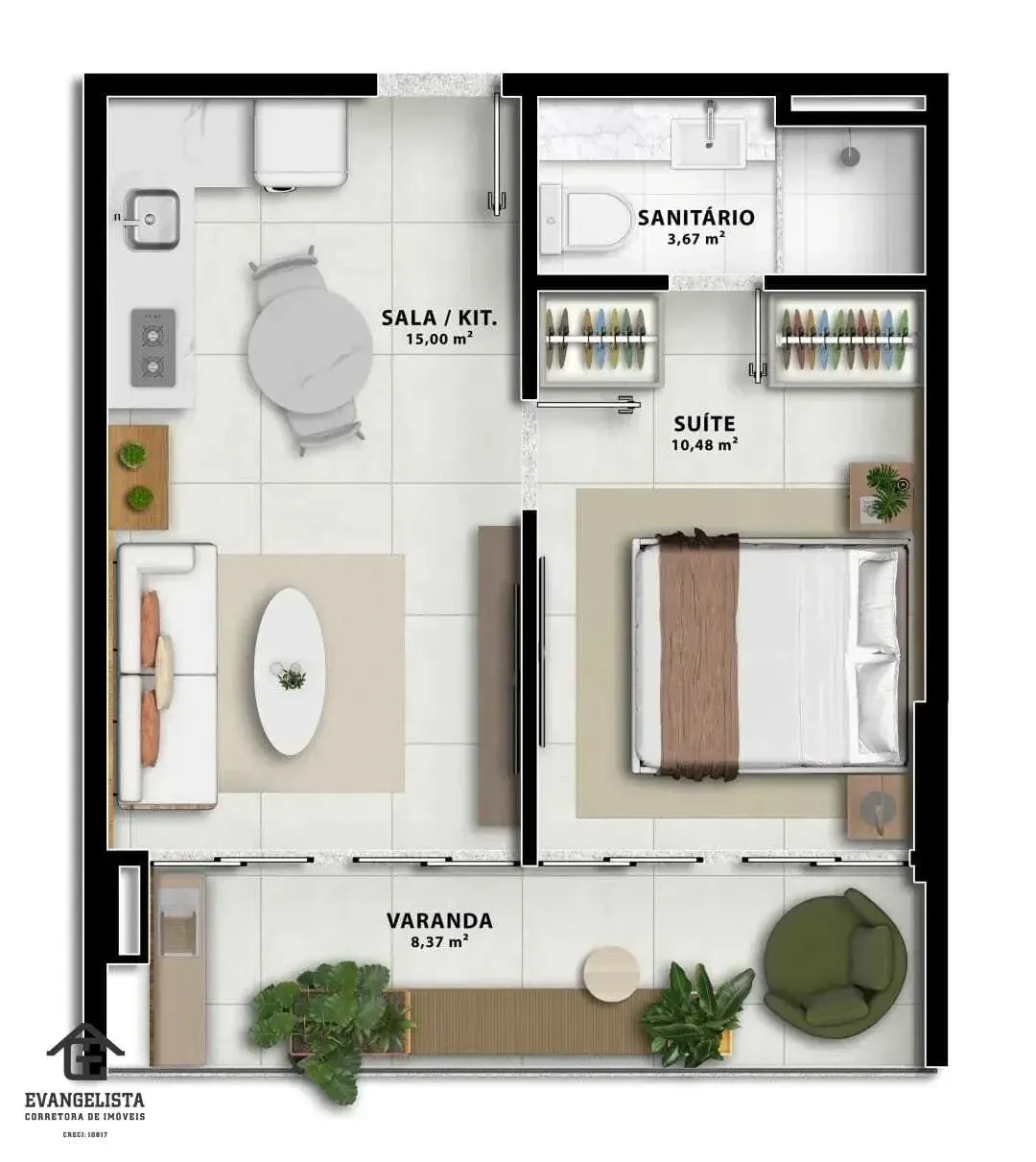 Imagem Apartamento com 2 Quartos à Venda, 67,13 m² em Rio Vermelho - Salvador