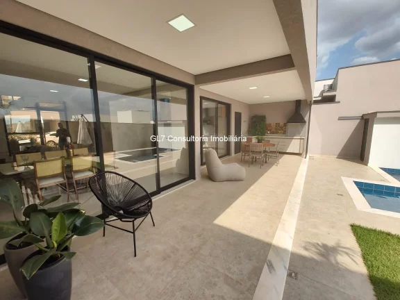 Imagem Casa Sobrado com Piscina 3 Suítes sendo 1 Com Closet, Condomínio Dona Maria Jose Indaiatuba SP