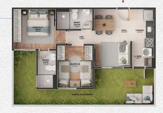 Imagem Apartamento com 2 quartos à venda em Vila Velha
