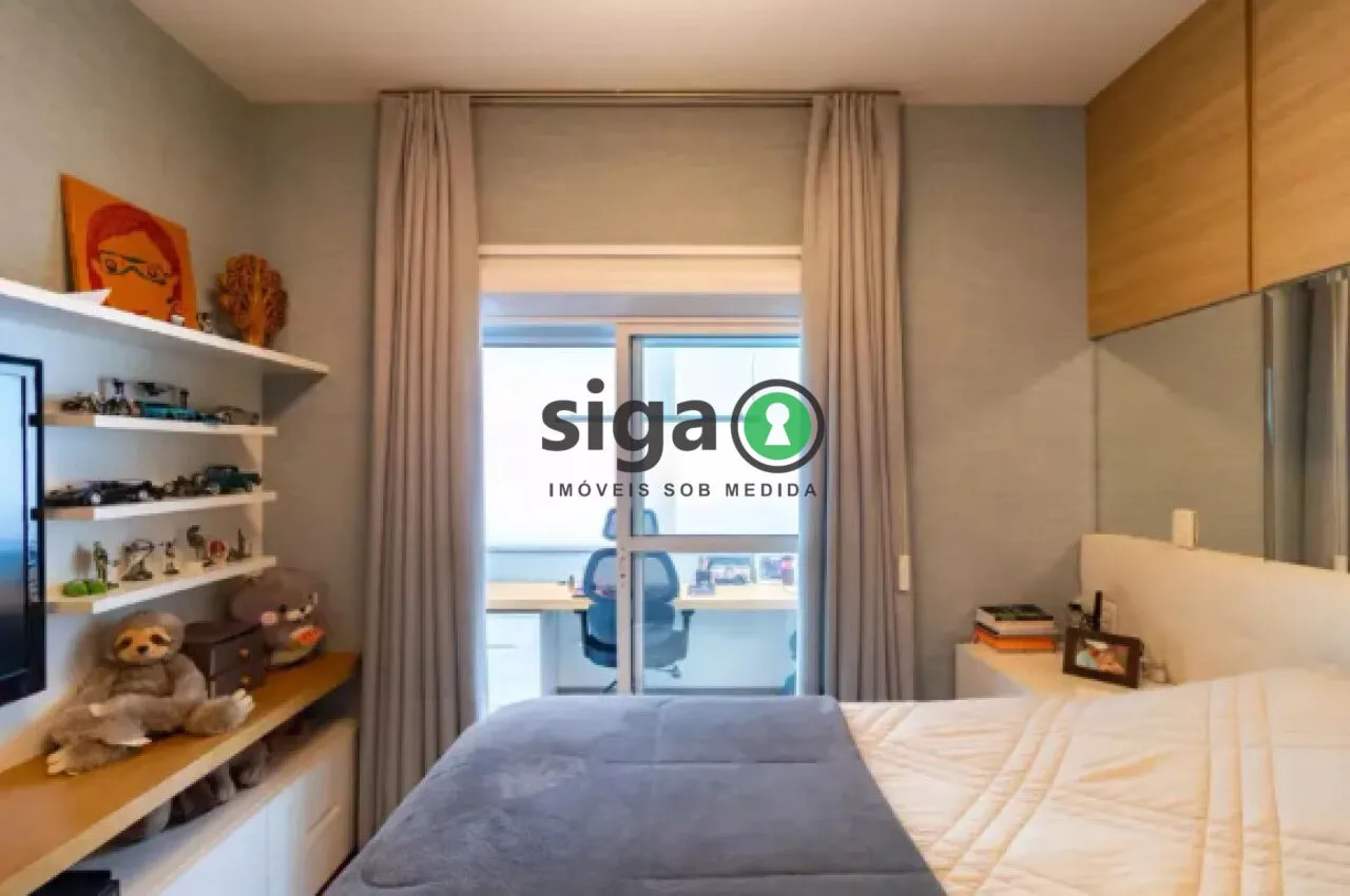 Imagem Apartamento à venda e locação, MOBILIADO, com 184m², 3 quartos e 3 vagas no Morumbi