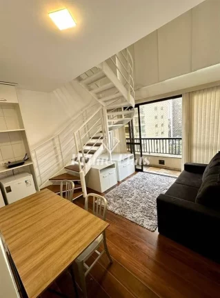 Imagem Flat disponível para locação no The Loft Jardins, com 45m², 1 dormitório e 1 vaga de garagem