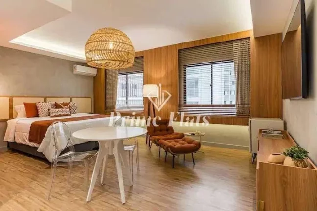 Imagem Flat disponível para locação no The World Executive Flat na Vila Olímpia, com 30m², 1 dormitório e 1 vaga