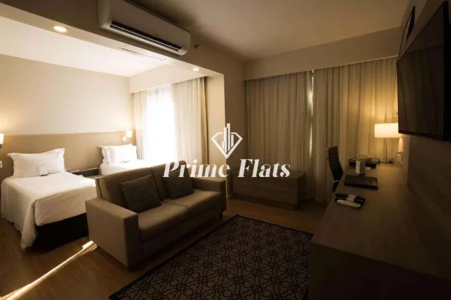 Imagem Flat disponível para venda no Staybridge Suítes São Paulo, no Itaim Bibi, com 38m², 1 dormitório e 1 vaga