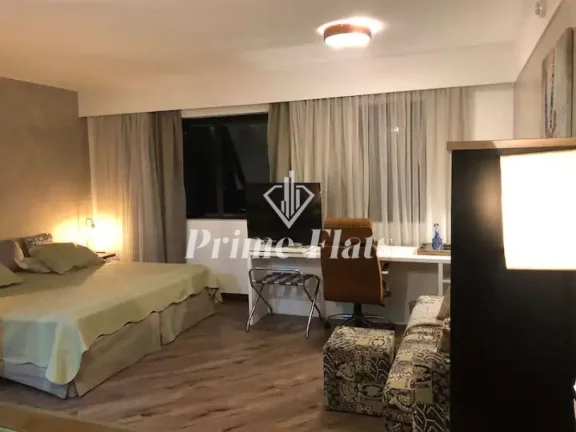 Foto do imóvel Flat disponível para locação no Meliá Ibirapuera, com 26m², 1 dormitório e 1 vaga de garagem em Avenida Ibirapuera
