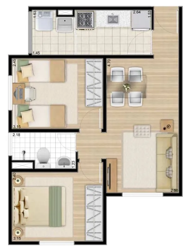 Imagem Condomínio Vida Plena Itaquera, apartamento à venda com 2 quartos em Itaquera São Paulo Sp