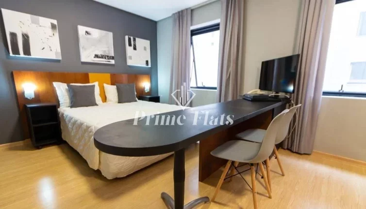 Foto do imóvel Flat disponível para locação no Mercure São Paulo Moema Times Square Hotel, com 30m², 1 dormitório e 1 vaga de garagem em Avenida Jamaris