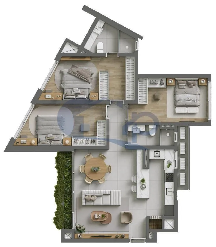 Imagem Apartamento a venda com 3 dormitorios no centro de Torres/RS