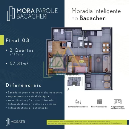 Imagem Apartamento à venda Bacacheri Curitiba PR