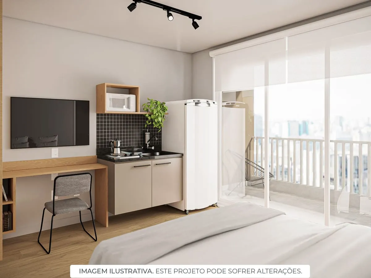 Imagem Apartamento com 1 Quarto para alugar, 31m² - Saúde