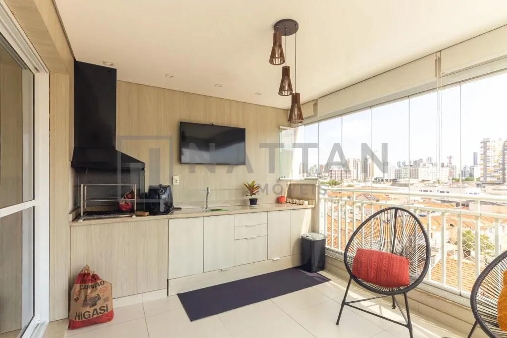 Imagem Apartamento mobiliado com 2 dormitórios no Tatuapé, 102 m², suíte, varanda e 2 vagas