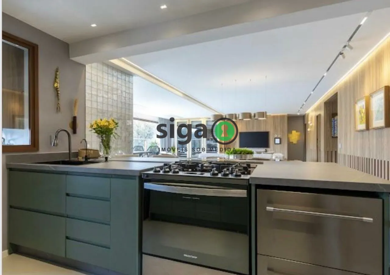Imagem Apto com 142m² à Venda no Campo Belo, com 2 suites, sendo a máster com closet, 2 vagas, Mobiliado