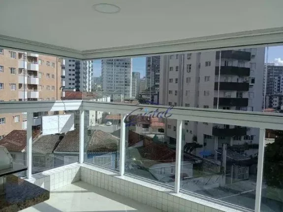 Imagem Apartamento com 1 dormitório à venda, 57 m² por R$ 365.000,00 - Guilhermina - Praia Grande/SP