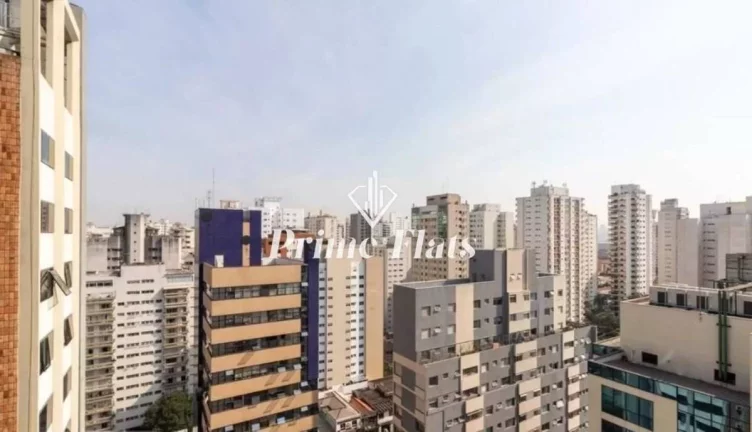 Imagem Flat disponível para venda no International Duplex Residence em Moema, com 42m², 1 dormitório e 1 vaga de garagem