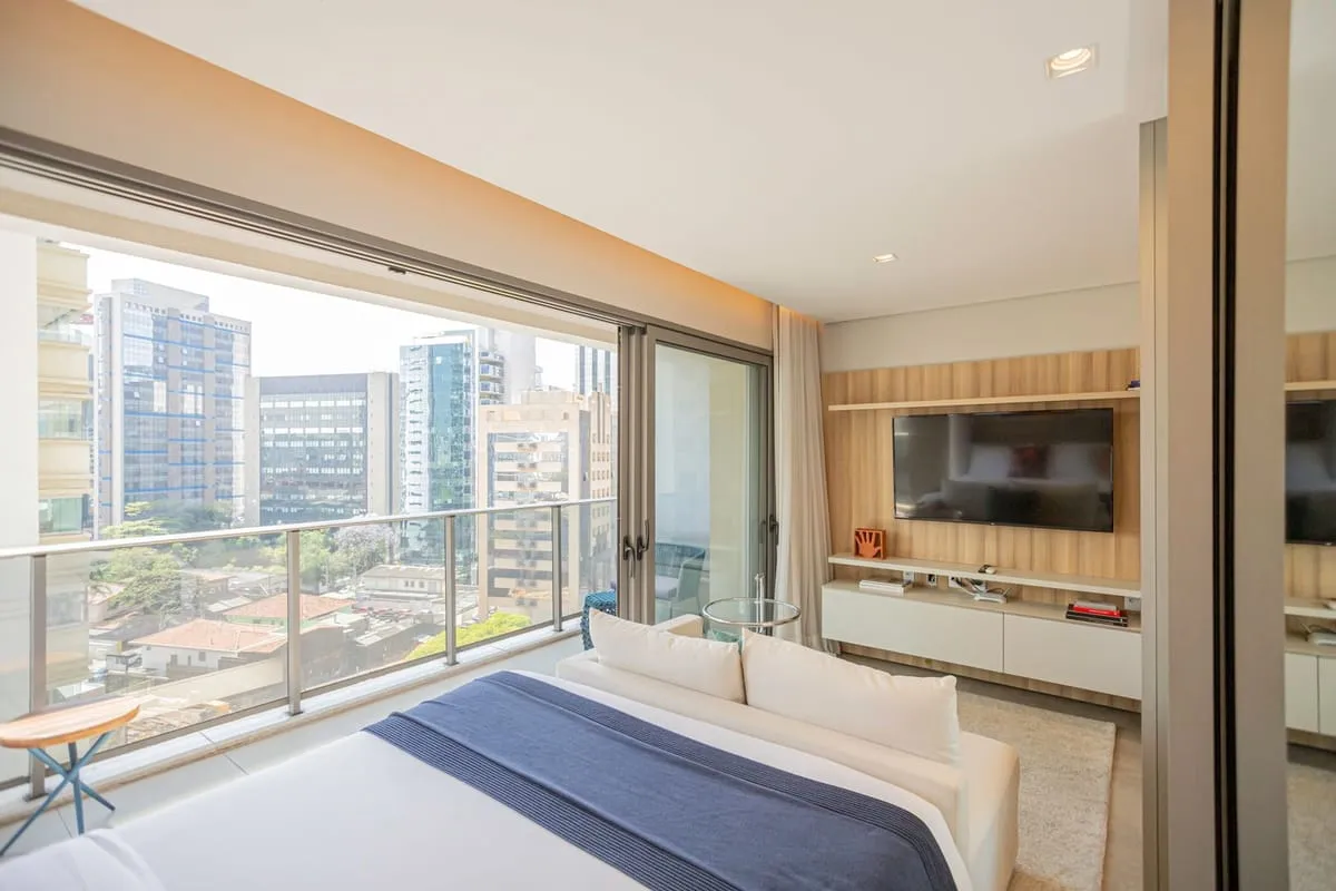 Imagem Apartamento com 1 Quarto para alugar, 42m² - Pinheiros